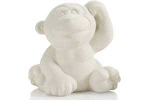 NEW HAMPSHIRE CRAFTWORKS The Lovable Monkey - Paint Your Own Adorable Ceramic Keepsake