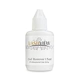 LASHVIEW Eyelash Extension Professional Plain Gel Remover Fast Acting Removing Eyelash Extension Glue Clear 15ml
