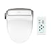 SmartBidet SB-1000 Electric Bidet Seat for Round Toilets with Remote Control- Electronic Heated Toilet Seat with Warm Air Dryer and Temperature Controlled Wash Functions (White) Made in Korea
