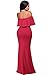 AlvaQ Women's Sexy Bridesmaids Ruffle Off Shoulder Evening Long Maxi Party Dress Maternity Plus Size
