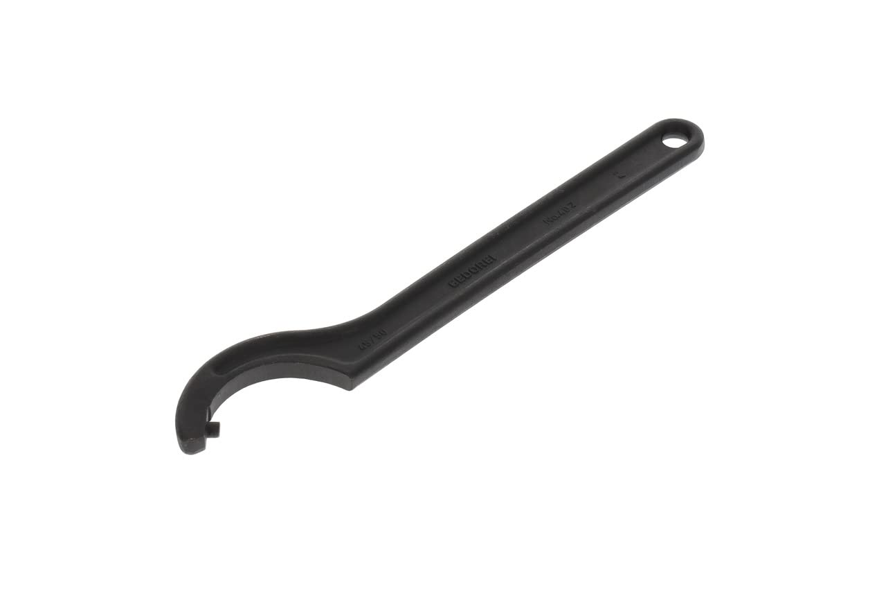 GEDORE Hook spanner with pin, for Capstan nuts, AF 45-50 mm, Tip dia. 8 mm, Ratchet spanner, 40 Z 45-50