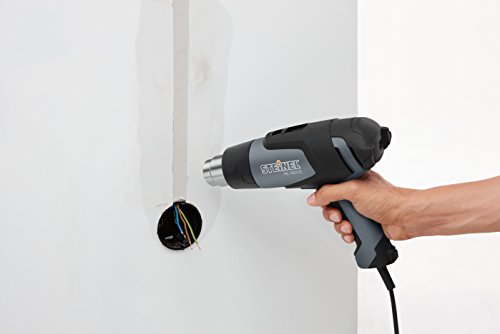 Steinel HL 1920 E Professional Heat Gun, 1500 W, Adjustable Temperature and Airflow, hot air Gun for Soldering, Heat Shrinking, Stripping Paint,fits 1.34" Industry Standard nozzles