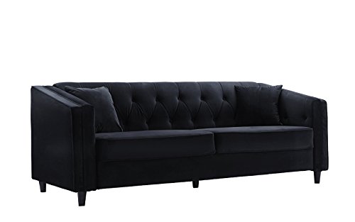 Amazon Com Classic Victorian Style Tufted Velvet Sofa Living