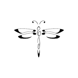 SHMAZ 12.9 Cm * 9.6 Cm Delicate Dragonfly Lichtheid Decal Auto Sticker Zwart/Zilver