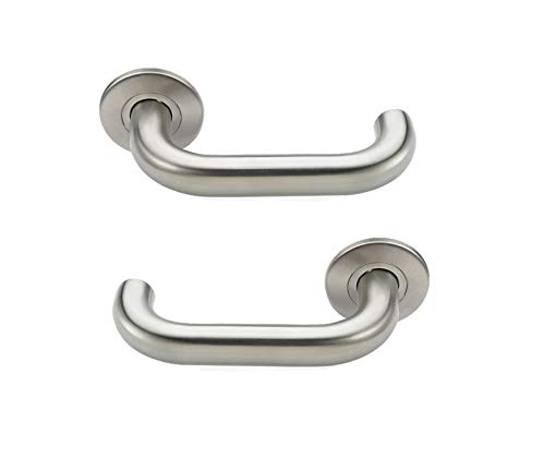 Bricard Tempo New Wave 668451 Pair of Handles on Rosette Stainless Steel