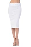 Womens Midi Mid Long Below Knee Pencil Skirt Made in USA