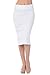 Womens Midi Mid Long Below Knee Pencil Skirt Made in USA