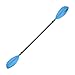 MSC Kayak Paddle,Color Available Black,Yellow,White,Olive,Blue 2-Piece (Blue, 86 inches)