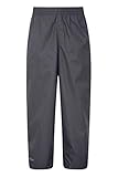 Mountain Warehouse Pakka Kids 100% Waterproof Rain Over pants all ages Black 7-8 years