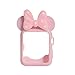 Navor Soft Silicone Protective Case with Cartoon Mouse Ears Compatible for Apple Watch 38mm Series 1 2 3 [Light Pink]