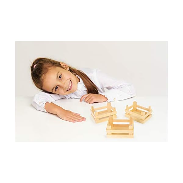 Small Foot Kleine Holzkisten Natur im 3er Set, für Kaufmannsläden oder als Dekoration einsetzbar, ab 3 Jahren, 1808… – Bild 5