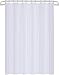 Utopia Home - White Fabric Shower Curtain - Water Resistant Bathroom Polyester Shower Curtain for Bath Tub and Shower Stall [72 x 72 Inch]