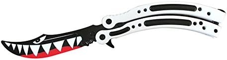 Era Demon New Style Cross Fire Cs:Go Practice Knife Handle Folding Tactical Training Knife (White Shark)