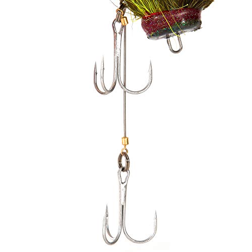 Nrpfell 1 Pièces Séries Big Bait Leurre De Pêche Rat De Résine De Souris Leurre Brochet Eau Fraiche Eau Salée Leurres De Pêche à La Mouche Avec Crochets Doubles,jaune
