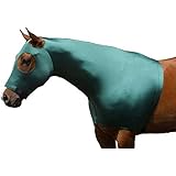 for Horses S Solid Zipper Stretch Hood -Neon Green