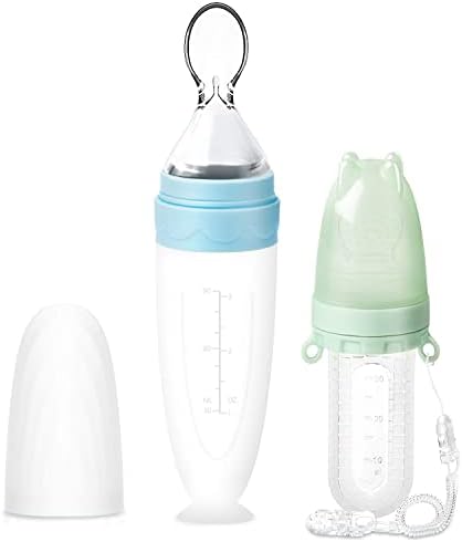 Termichy Baby Food Dispensing Spoon: Squeeze Feeder Dispenser for