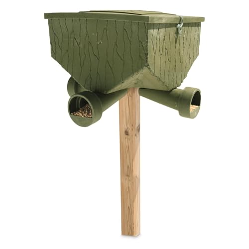 Banks Outdoors Gravity Fed Post Mounted Weatherproof Feed Bank Deer and Game...