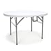 OFM Essentials Collection 48" Round Center-Folding Utility Table, in White