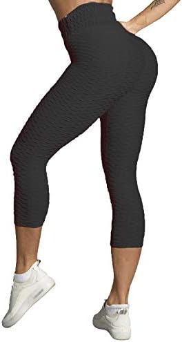 Womens Ruched Butt Lifting High Waist Yoga Pants Tummy Control Leggings Tight