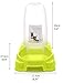 MaruPet Pet Water Feeder Dispenser, Automatic Pet Waterer,Dog Cat Water Food Combo,Pet Water Dispenser Station,Automatic Gravity Water Drinking Fountain Bottle Bowl Dish Stand 1200ml Bluethumb 2