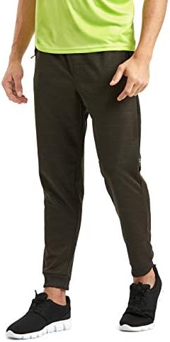 LC WAIKIKI Men's Green Knit Soft Stretch Jogger Pants Zipper Side Pockets