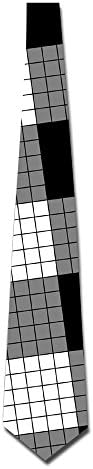 Chessboard Plaid Elegant New Formal Business Neckties Interview Men's Tie Long 56"/wide 3"