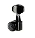 Hipshot Grip-Lock 7 String Enclosed Left Hand/Reverse Locking Tuners - Black