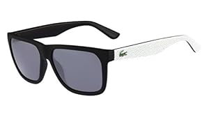 Image of Lacoste L732S Wayfarer Sunglasses, Black/Grey, 56 mm