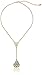 1928 Jewelry Gold-Tone Filigree Pear Shape Adjustable Y-Shaped Necklace, 16