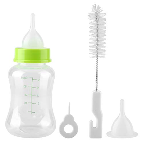 4pcs Puppy Nursing Bottle Kit for Puppies and Kittens - 150ml Silicone Transparent Milk Feeder Nursing Care Set