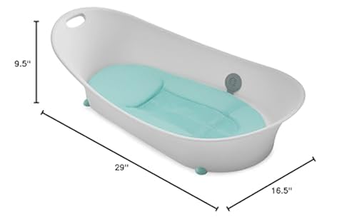 Contours Oasis 2-Stage Newborn Baby Bathtub with Grow with Me