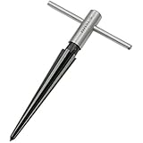 QST 5mm - 16mm Bridge Pin Hole Hand Held Reamer T Handle Tapered 6 Fluted Chamfer Reaming Woodworker Cutting Tool