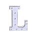 LED Marquee Letter Lights Sign L 26 Alphabet Light Up Marquee Letters Sign for Perfect for Events or Home Décor Night Light Wedding Birthday Party Battery Powered Lamp Bar Decoration (L)
