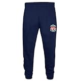 Liverpool FC Official Soccer Gift Boys Slim Fit Fleece Joggers Jog Pants