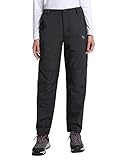 Baleaf Women’s Windproof Water-Resistant Fleece-Lined Ski Pants Soft Shell Hiking Pants