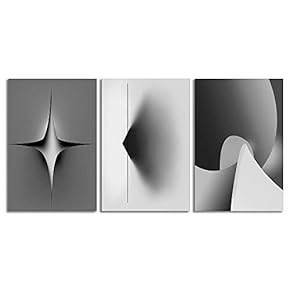 3 Piece Canvas Wall Art-Abstract Geometric-Canvas Prints Home Artwork Decoration for Living Room,Bedroom - 16"x24" x 3 Panels