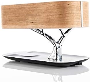 bonsai bluetooth speaker lamp with wireless charging pad