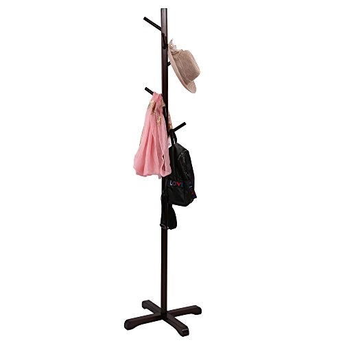 maxgoods Coat Rack Free Standing Modern DIY Heavy Duty Entryway Wooden