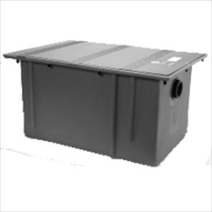 Zurn GT2702-25 Polyethylene Grease Trap 25 Gallons Per Minute 50 Pounds Capacity