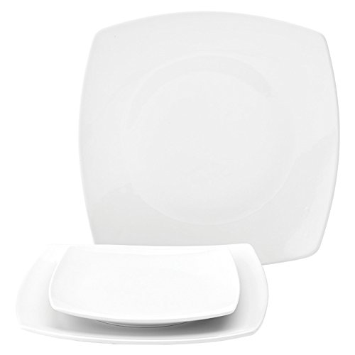 Utopia Titan Rounded Square Plate 10.75" (27cm), Pack of 6