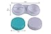 Contact Lens Case 12 Pack - Green Travel Safe Holder