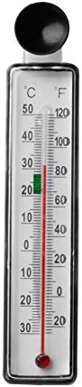 Slaxry Aquarium Fish Thermometer Tank Glass Meter Water Temperature Gauge Suction Cup