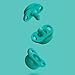 Doddle & Co. The Pop Pacifier, A Cleaner Baby Pacifier Made with 100% Medical Grade Silicone and Self Containing Protective Case, 2 Pack (Teal/Lime)