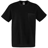 Fruit of The Loom Mens Heavy Weight Pocket Short Sleeve T-Shirt