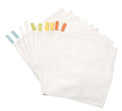 KRAMA - IKEA - Washcloth Pack of 10 Piece Colour White Size 30x30 cm (12x12)