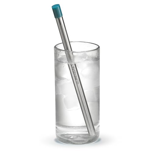 LifeStraw Sip – Reusable Stainless Steel Water Filter Drinking Straw