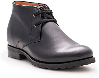 ZERIMAR Height increasing elevator shoes for men Add + 2,9 inches to your height Quality Leather leather shoes Black Size:: EU 40 US 8