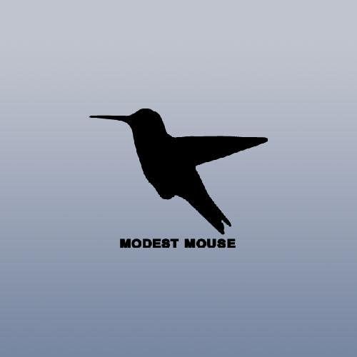 WALL DIE CUT BLACK DECAL HELMET DECORATION MODEST MOUSE WALL ART HUMMINGBIRD BAND ALBUM HOME DECOR AUTO BIKE MACBOOK CAR NOTEBOOK CAR ART VINYL ADHESIVE VINYL