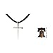 NOVICA Sterling Silver Men's Cross Pendant Necklace with 20