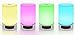 Portable Bluetooth Speaker LED Lamp，Fwheel 7 Different Colors Table Lamp, Alarm Clock, Hands-Free Speakerphone with Mic, Support TF Card for Smartphones and All Bluetooth Audio Devices